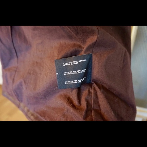 MICHAEL Michael Kors Leather Burgundy Wine Moto Jacket Small - Picture 7 of 7